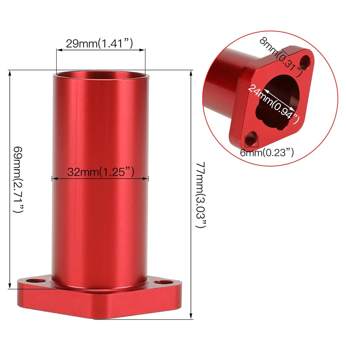 29mm Predator 212 Intake Manifold
