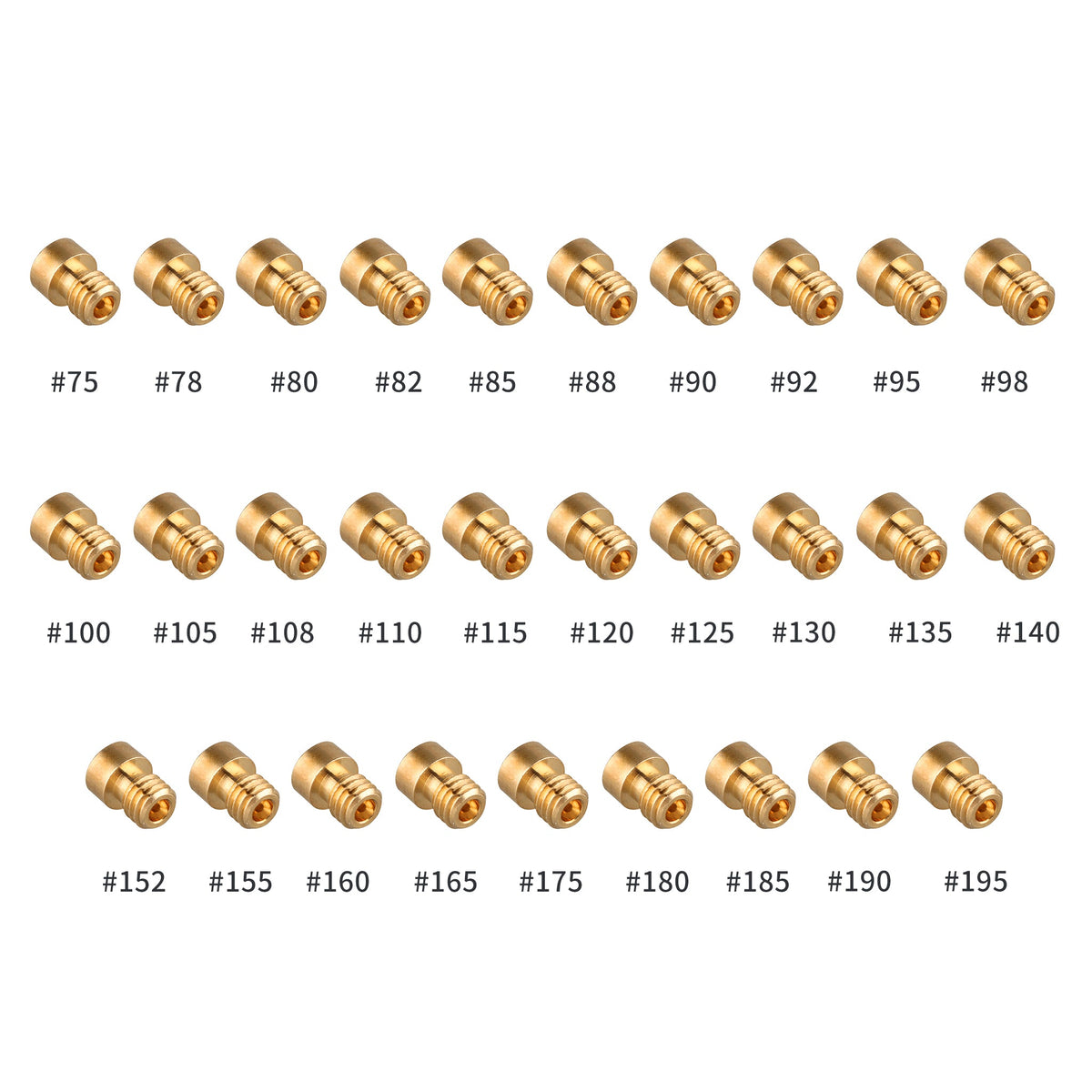 Carburetor Main Jet for Keihin PZ T1RacingParts