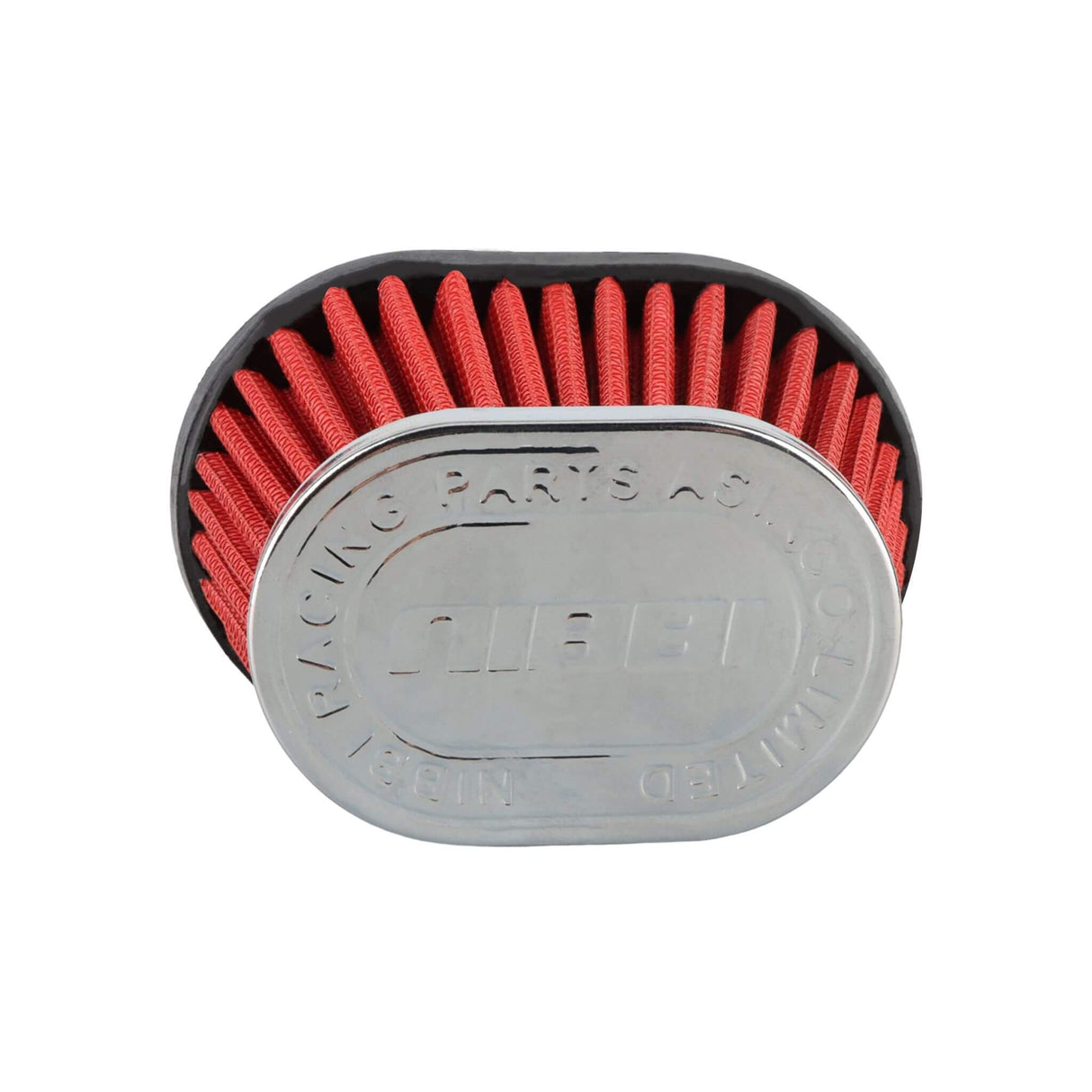 NIBBI Straight Type Oval Red Air Filter