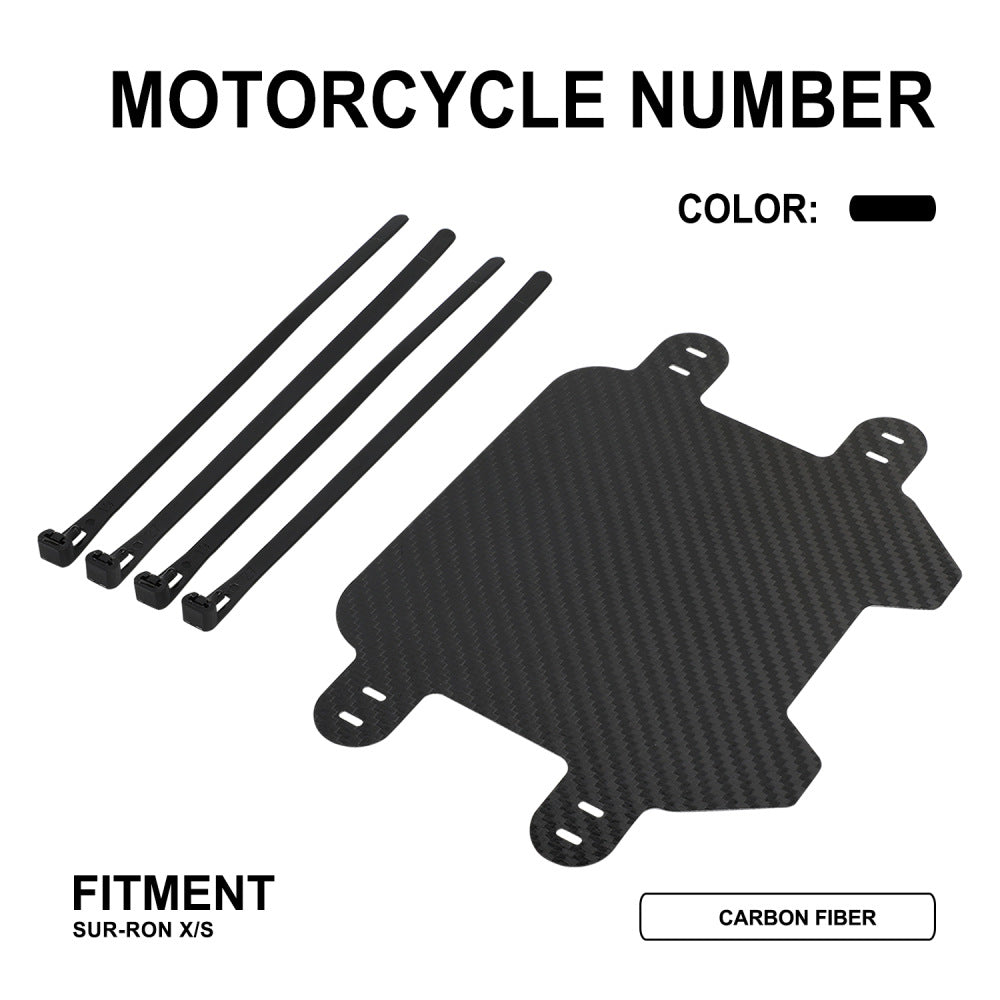 Carbon Fiber | Number Plate for Light Bee