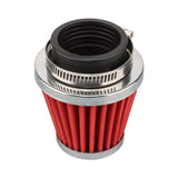 NIBBI Straight Type Round Tapered Red Air Filter